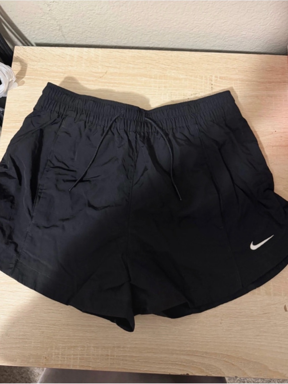 Nike Black Women's Athletic Running Shorts with Swoosh